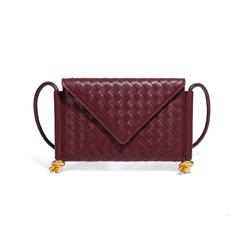New Women 2025 Street Fashion Trend Woven Envelope Single Shoulder Crossbody Flap Phone Bag