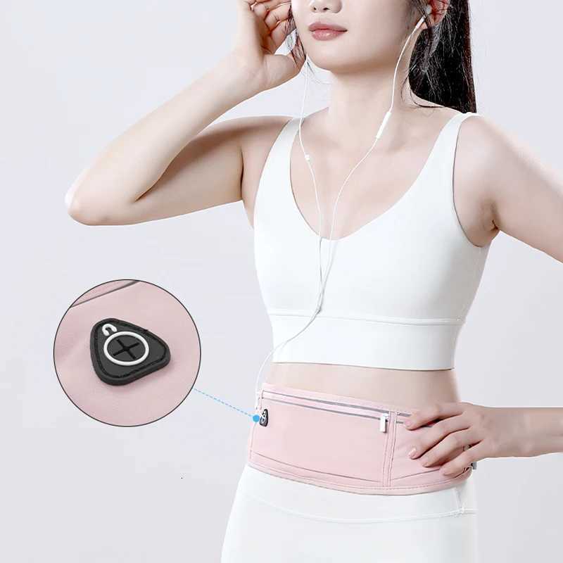 Outdoor Waterproof Invisible Running Waist Bag Sports Fanny Pack Men Women Hidden Black Gym Bags Phone Accessories Backpack G250729