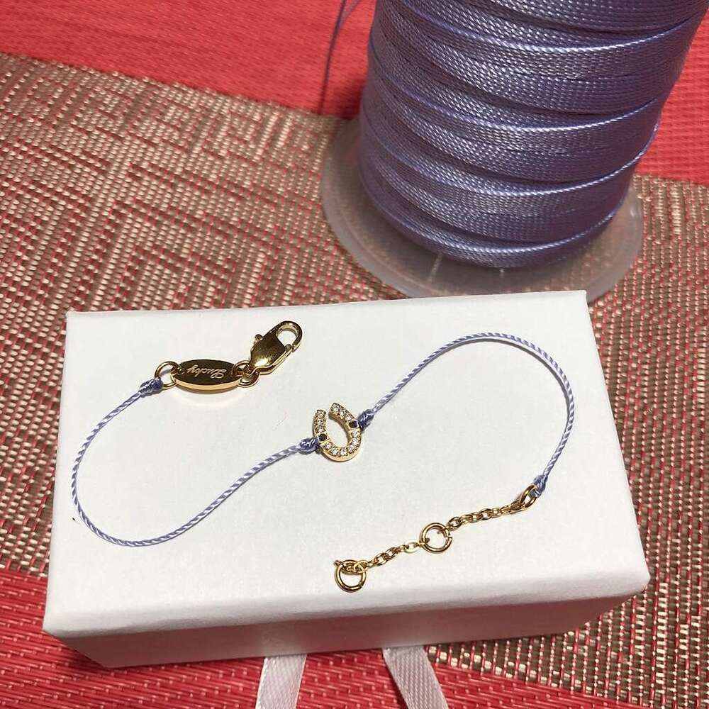 French Style Titanium Steel Mini Horseshoe Buckle Bracelet with 5A Zirconia, Non-Fading, Exquisite and High-End Handmade Fresh Design