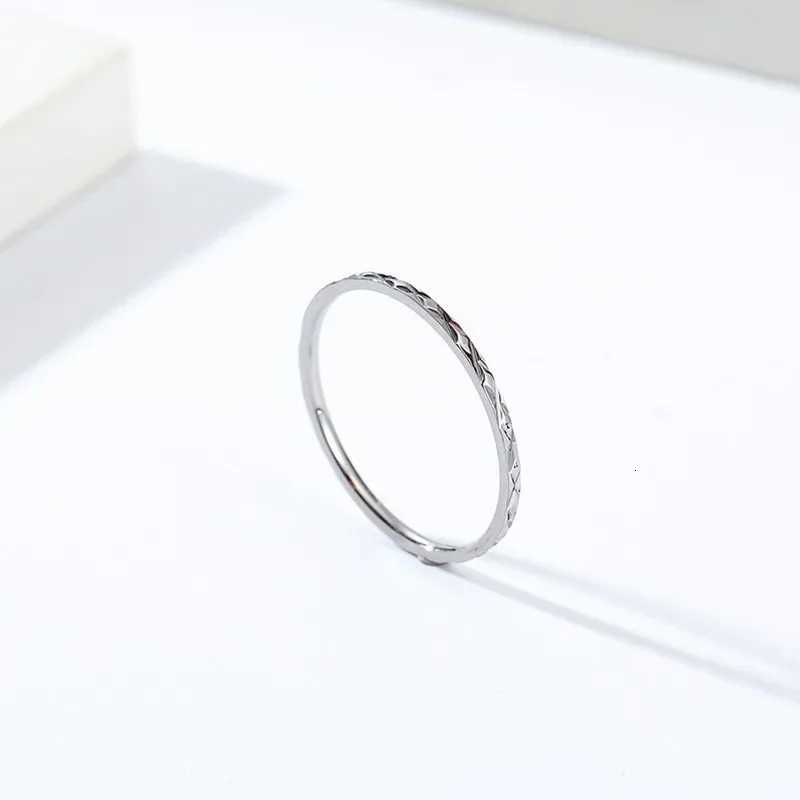1mm Thin Stackable Knuckle Midi Ring Stainless Steel Faceted Wedding Band for Women Girl Size 3-10 y250730