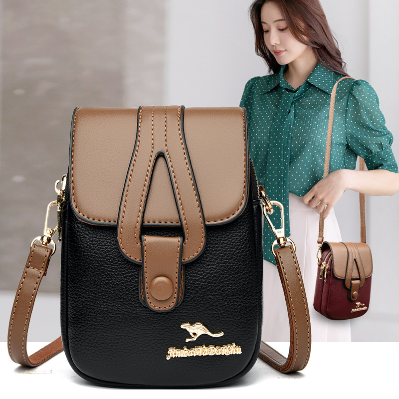 2025 Summer New Women's Shoulder Bag Simple And Niche Design For Outdoor Women's Mobile Phone Bag New Soft Leather Women's Crossbody Ba