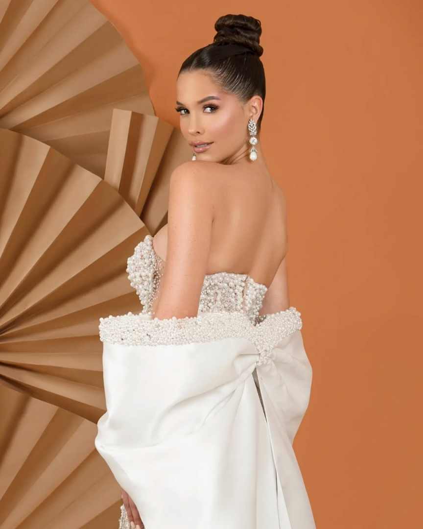 Elegant Strapless Sheath Wedding Dress Fashion Pearls Beaded Bridal Dress With Wrap Tassels Customized vestidos de novia