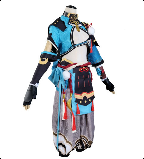 Genshin Impact Gorou cosplay set pants fox tail ears Halloween costumes mens clothing anime costumes uniforms creases Hombre 240924