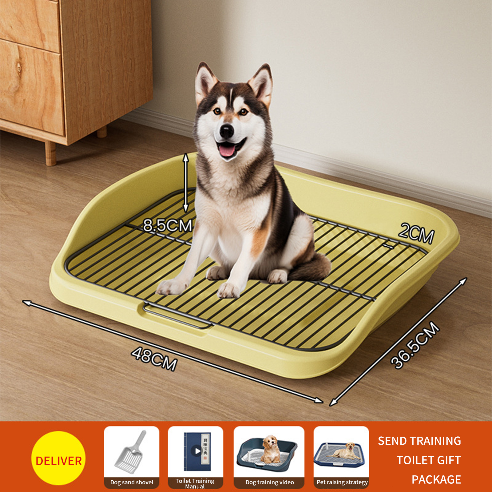 A complete list of medium-sized and large automatic supplies for pet dog toilets anti stepping feces toilet bowls for small dogs