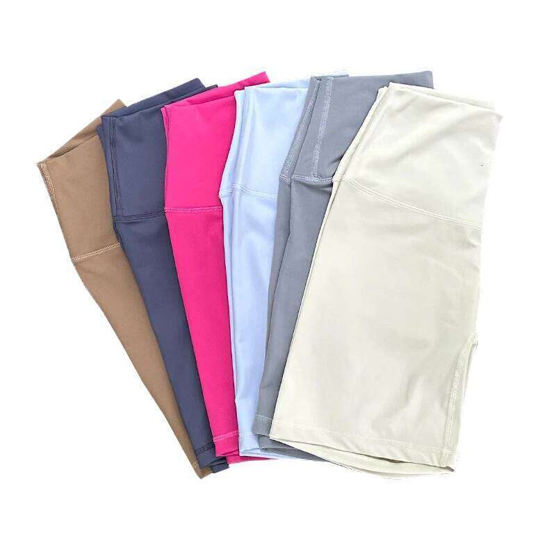 Sports Biker Women Naked Feeling High Waist Push Up Fiess Leggings Tummy Control Yoga Slim Shorts
