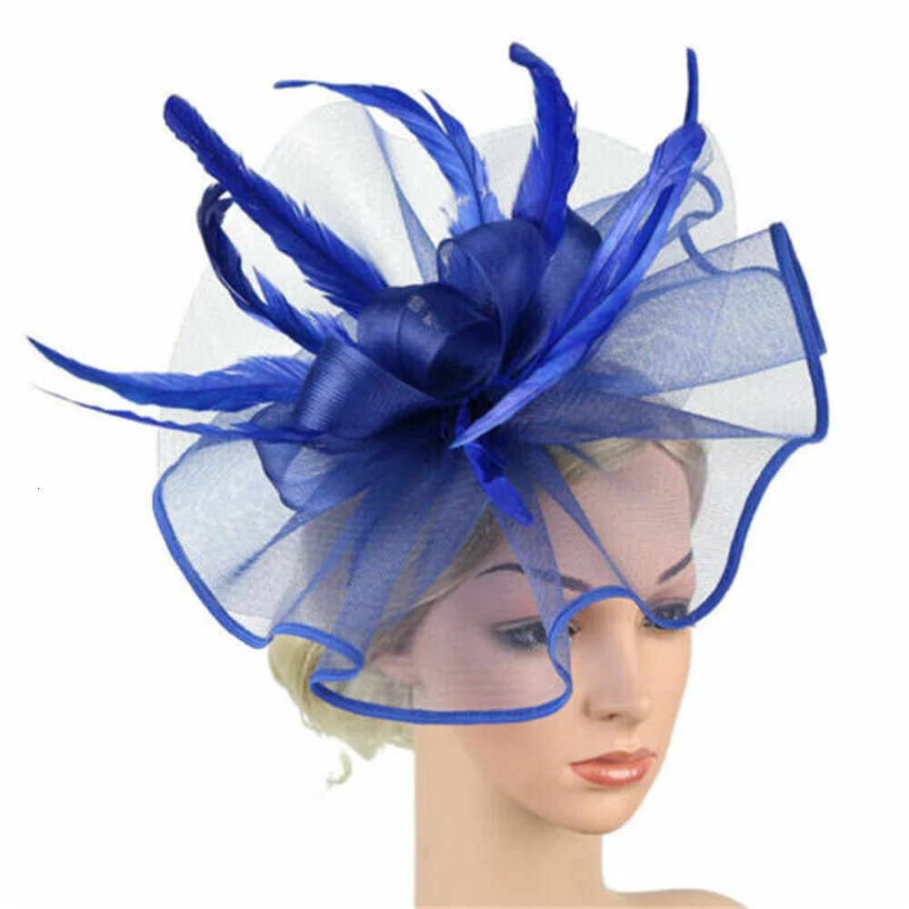 Womens Big Flower Fascinator Church Hat Royal Ascot Race Accessories Headbands Fascinator Bridal Tea Party 250729