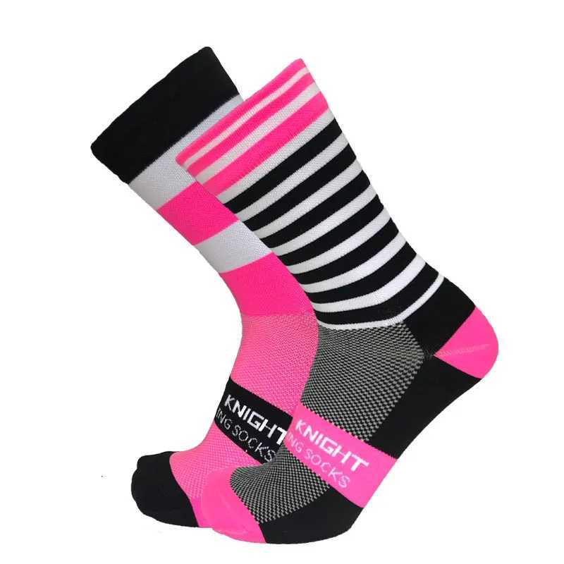 New Stripe Dot Cycling Socks Top Quality Professional Brand Sport Breathable Bicycle Sock Outdoor Racing Running Socks Z250731