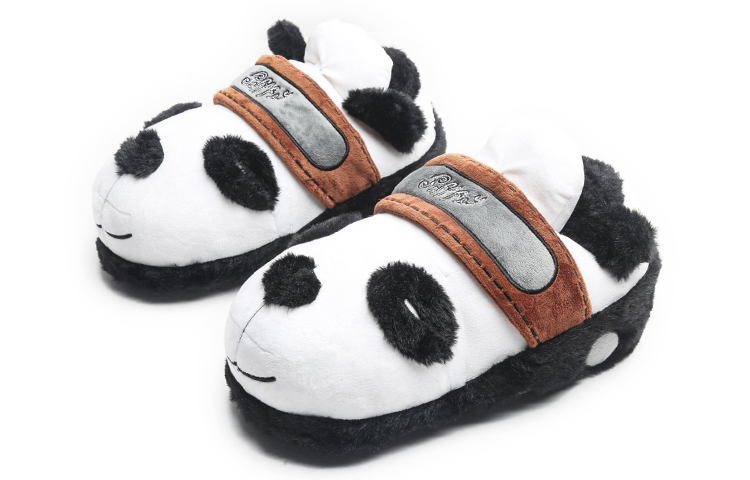 Jifffly Panda Cotton Shoes for Women 2025 New Winter Cartoon Fleece Warmth Thickened Student Boots