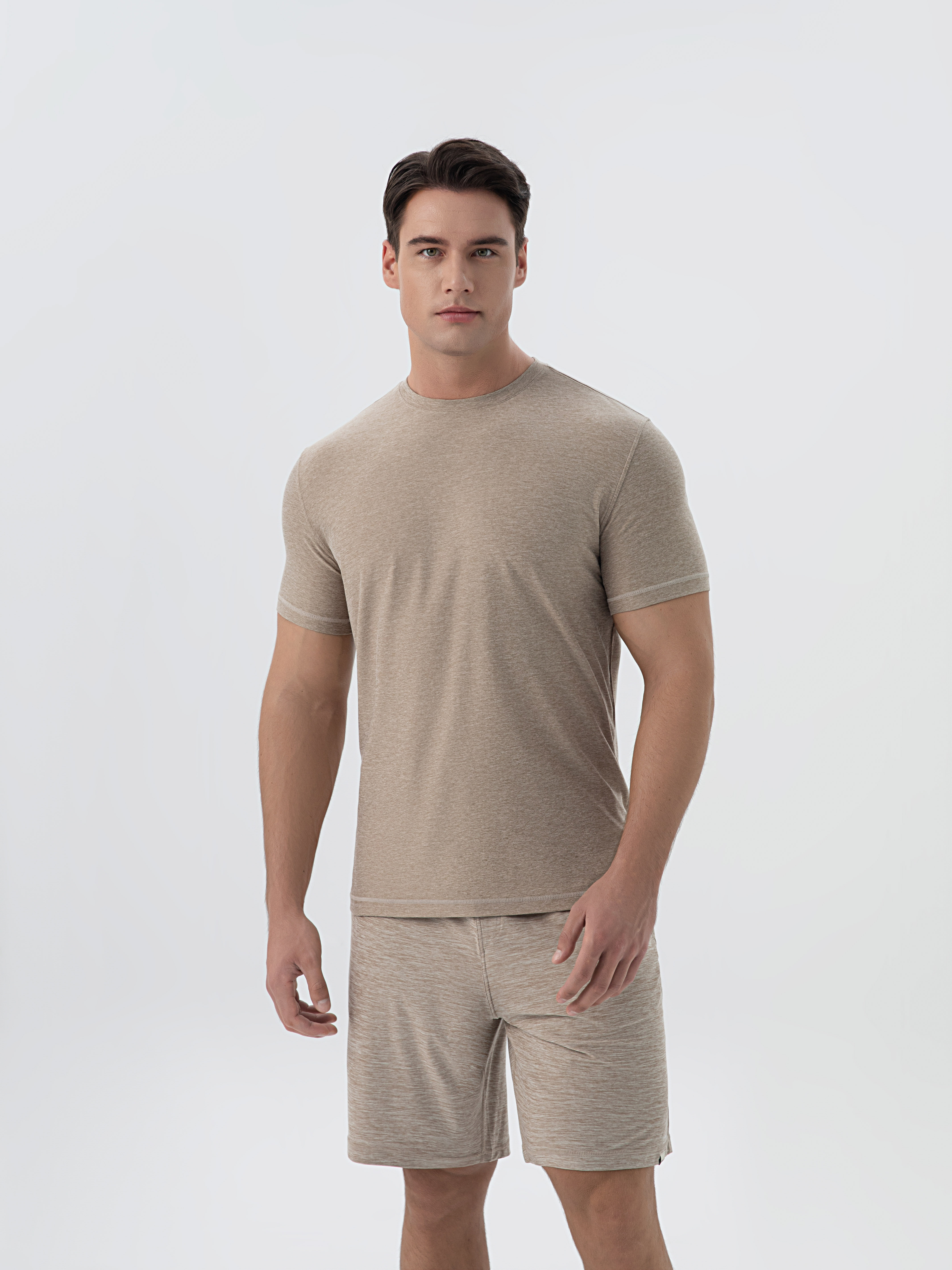 Breathable Men's Cotton Tee with Athletic Cut for Comfort