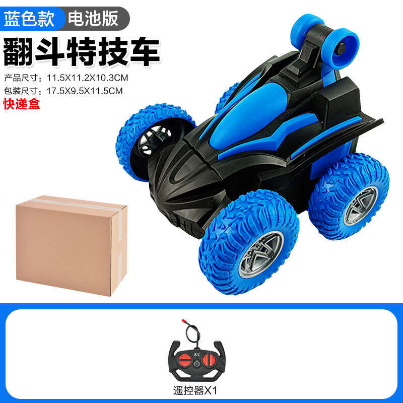 TikTok Car, Flip Stunt Toy, Electric Light Remote Control Car Toy