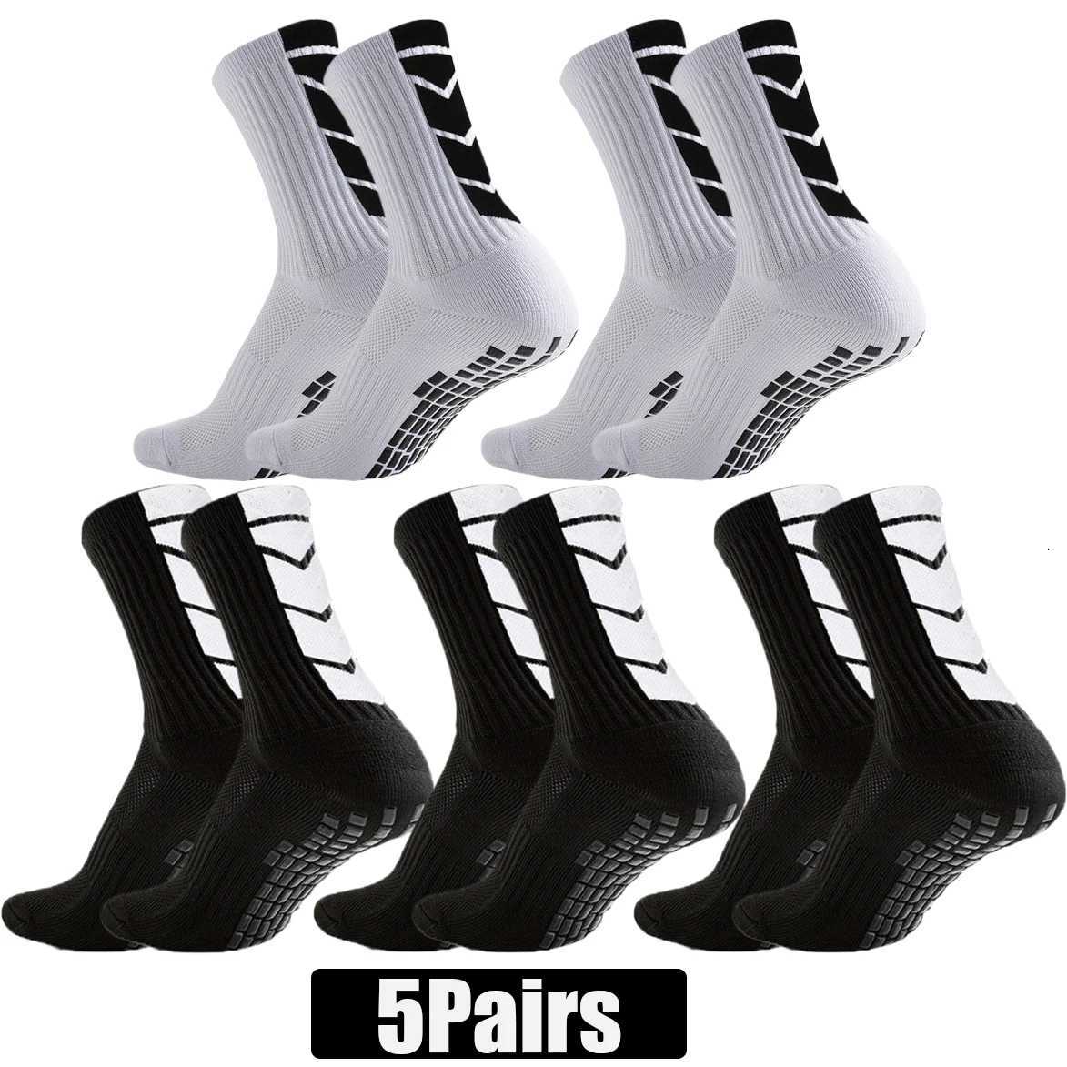 5Pairs Men Women Running Cycling Hiking Tennis Grip Socks for Men Women Non-Slip Sports Socks Z250731