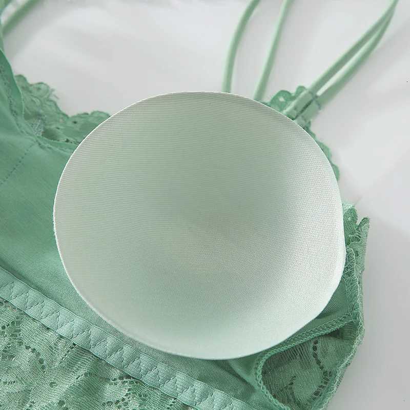 3PCS Womens Lace Bras Top Comfortable Bralette Solid Color Sexy Underwear Vest Female Hollow Out Wireless Lingerie Seamless Bra Z250730