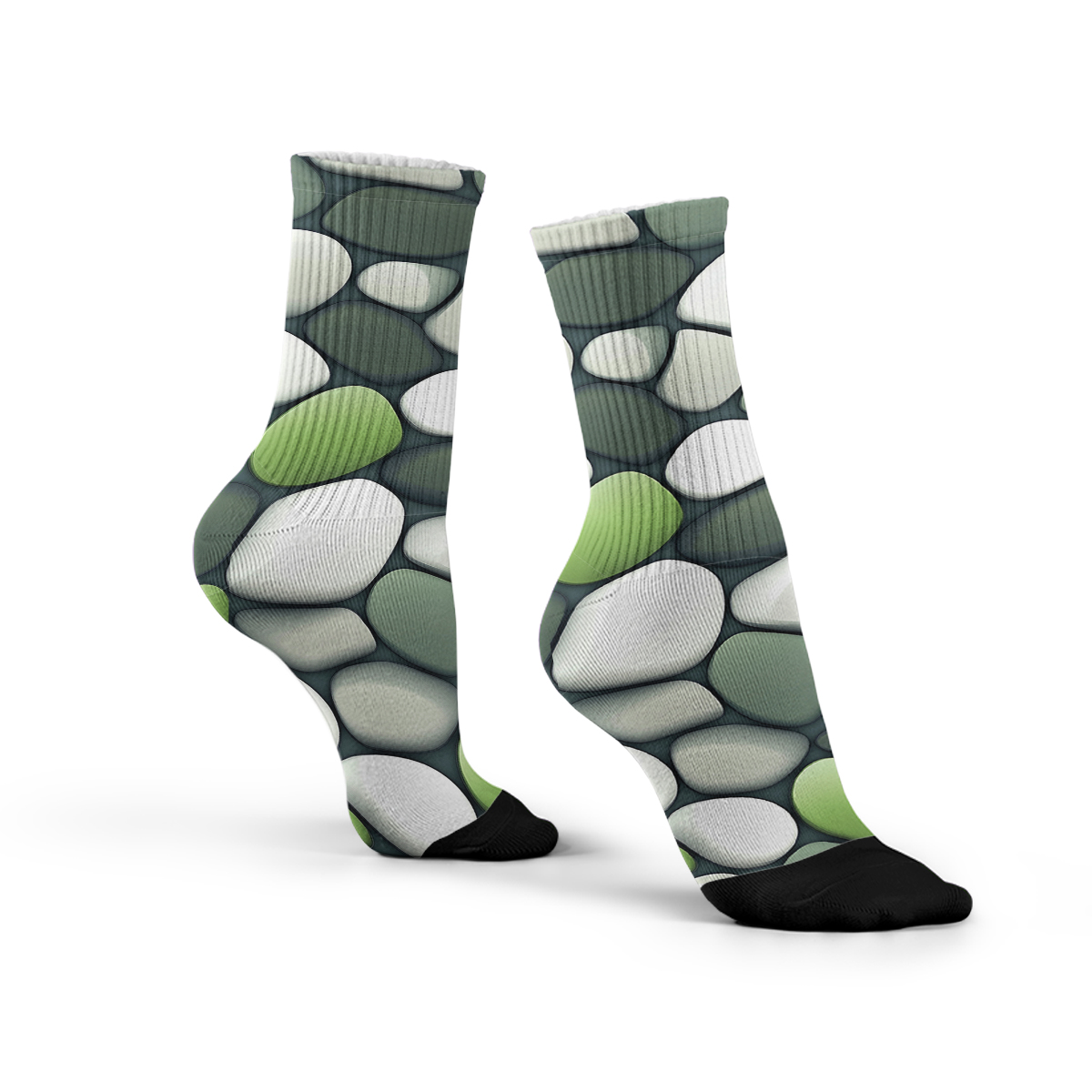 Nature - Inspired Stone Pattern Unisex Tube Designer SocksC120