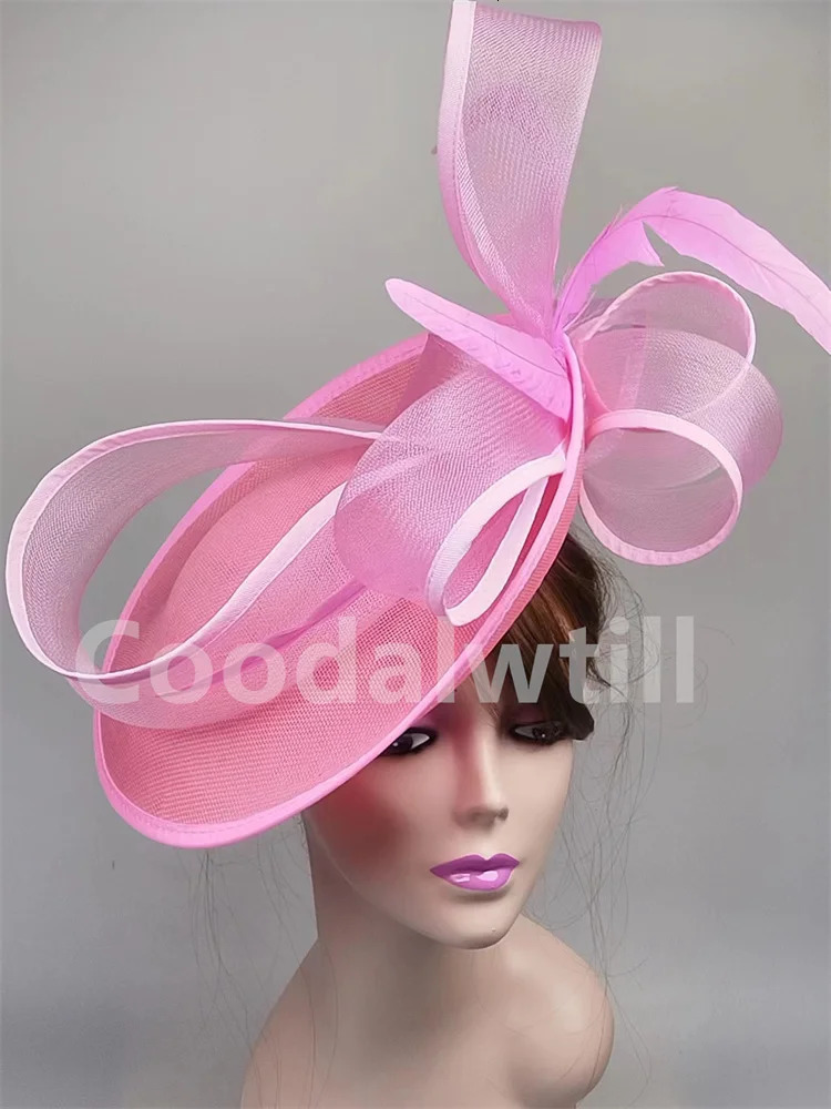 Wedding Church Derby Fascinator Hat Wedding Fashion Headpiece Ladies Royal Ascot Chapeau Cap Wedding Pillbox Fascinators 250729