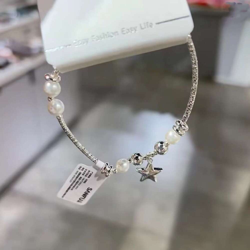 FUXIN Sier Pearl for Women Fashion High-end Niche Design Jewelry Light Bracelet INS 84f