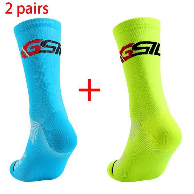 2 Pairs Bike Socks Men Nurse Compression Cycling For Women MTB Guard Socks Stockings Sport Grip Barre Socks Z250731