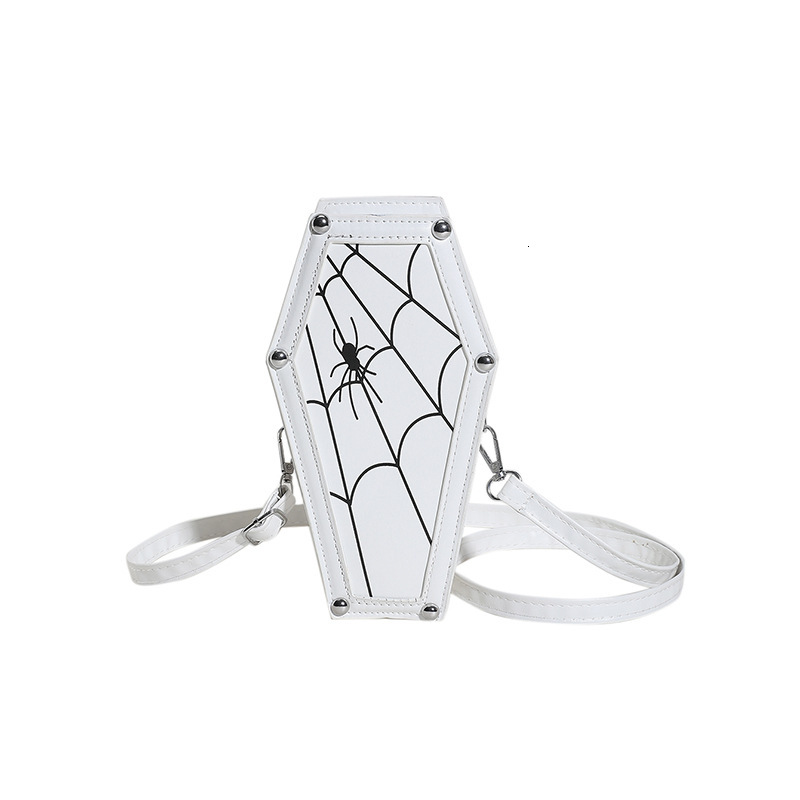 New Halloween Dark Style Personality Ghost Coffin Gothic Skull Crossbody Bag for Women ddmymoon