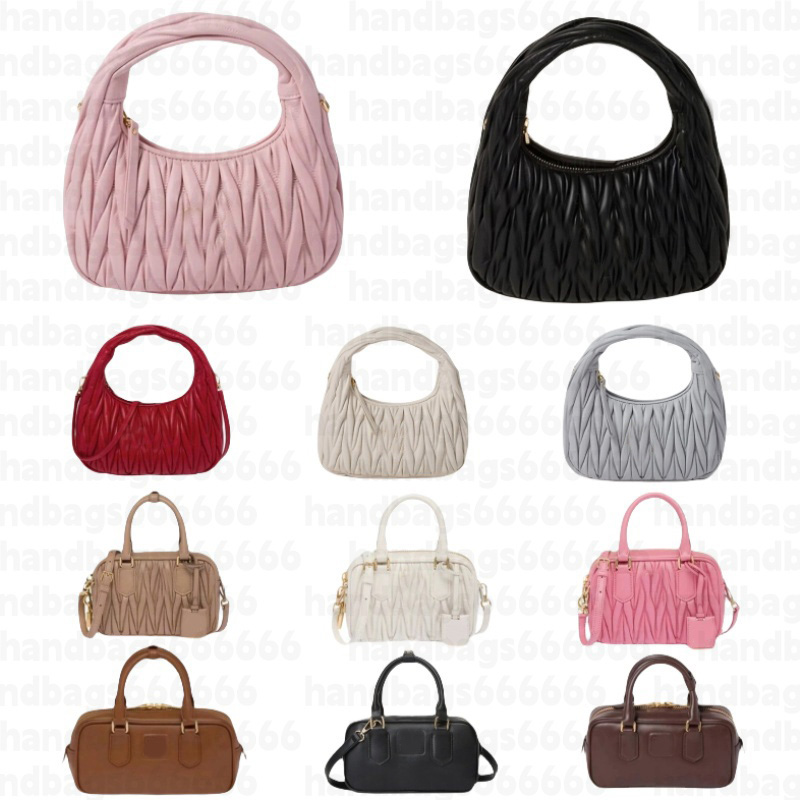 Women designer bags leather shoulder bag evening handbag wander matelasse lady small clutch fashion pink underarm hobo luxury bag cross body purse te0133