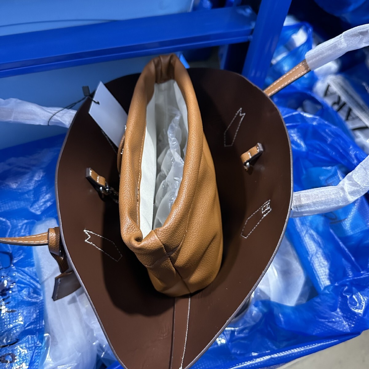 New Home Cross border Autumn/Winter Dark Brown Yellow Office Commuter Handbag Designer Bag Single Shoulder Crossbody Bag