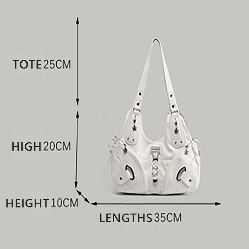 Subculture Large Capacity Womens Handbag Soft Crossbody Fashion Ladies Tote Bag Harajuku Aesthetic Bags Y250730