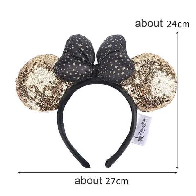 Disney plush animal headband Mickey glitter ears COSTUME Halloween headband cosplay plush gift mouse doll girl headbandXJ250504