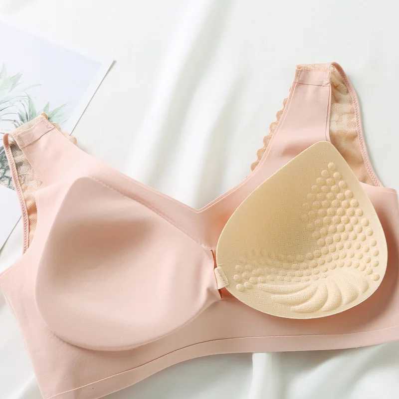 BirdTree Lining 92.1% Silk Braless Bra Women Solid Simple Comfortable Breathable Underwear 2024 Spring Summer New P41963QD Z250730
