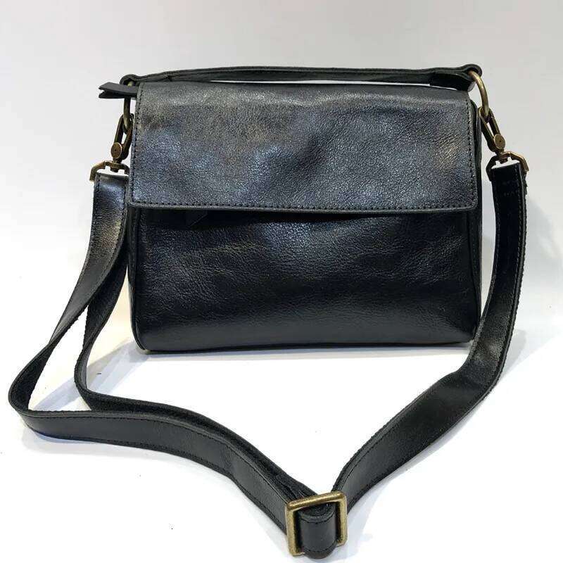 Luxury designer women's retro natural cowhide portable new shoulder crossbody trendy crossbody bag niche