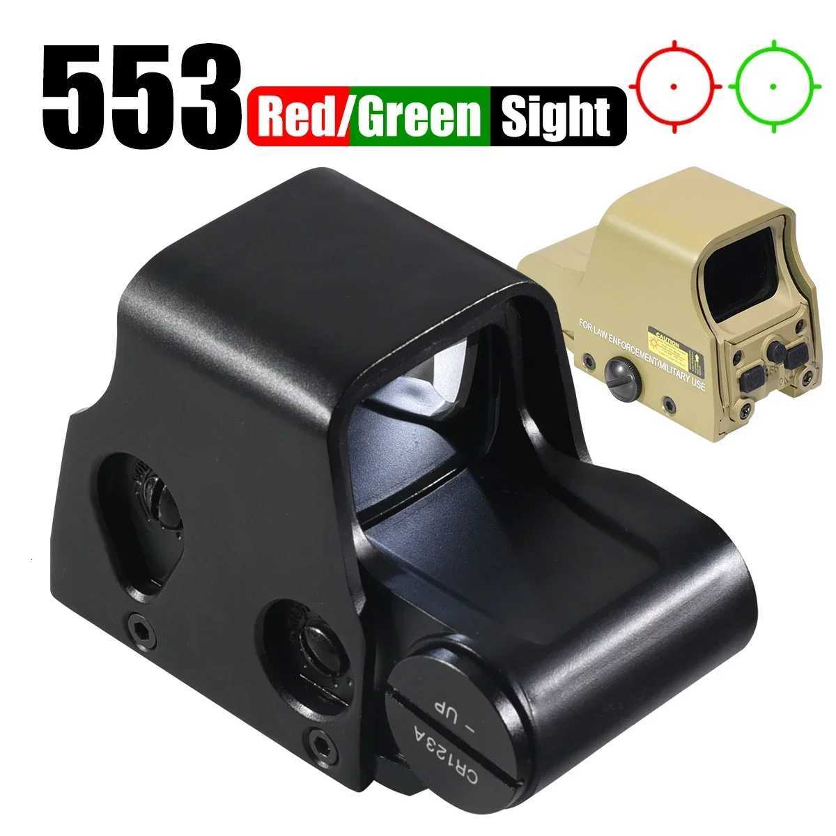 551 552 553 556 558 Red Green Dot Holographic Sight Reflex Sight for Airsoft / Hunting Rifle Scopes 20mm Quick Release Mount R250730