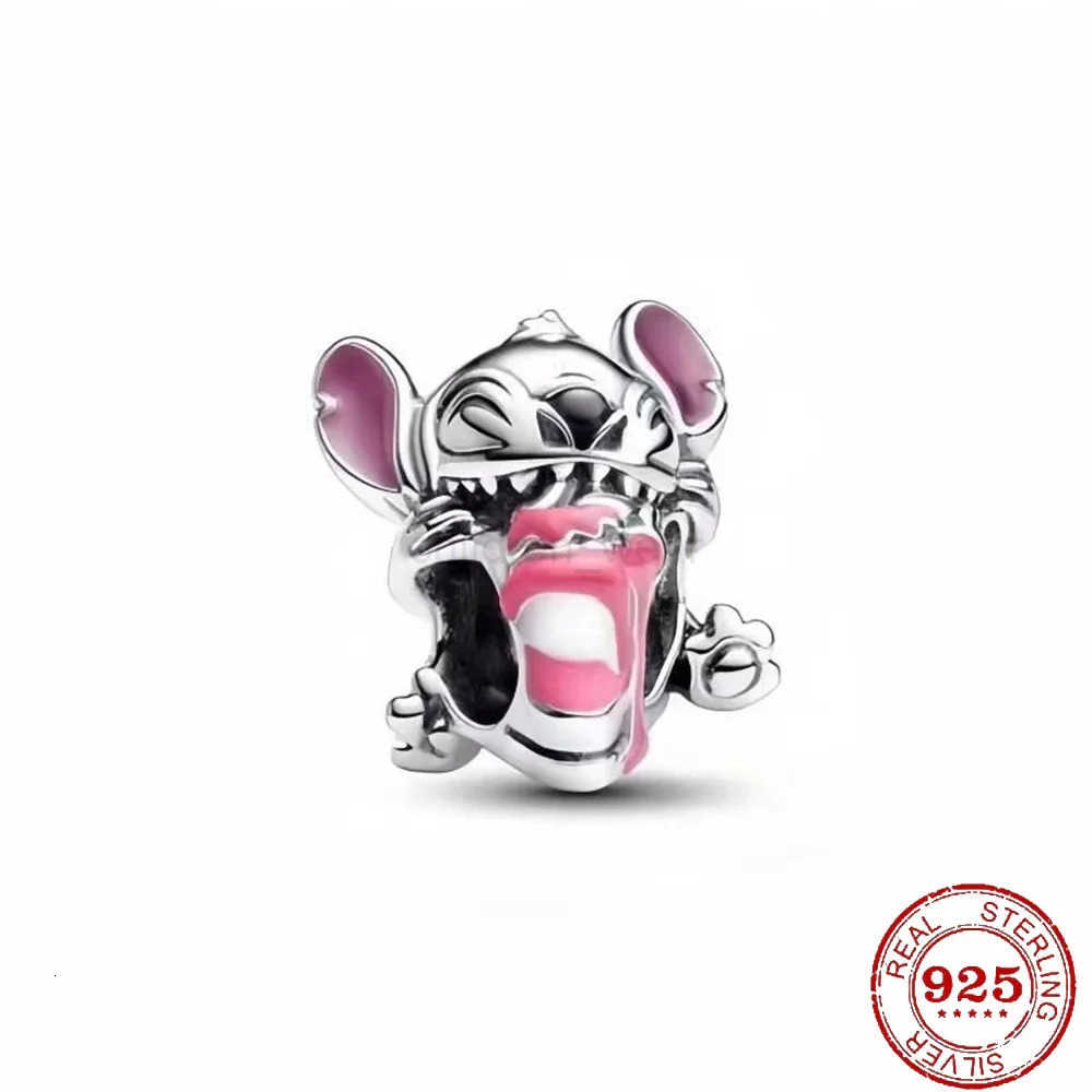 Disney New in Charm Beads Disney Cartoon Mickey Mouse Minnie Series Fit Original Bracelet DIY Pendant Bead Women Accessories Jewelry W20250814
