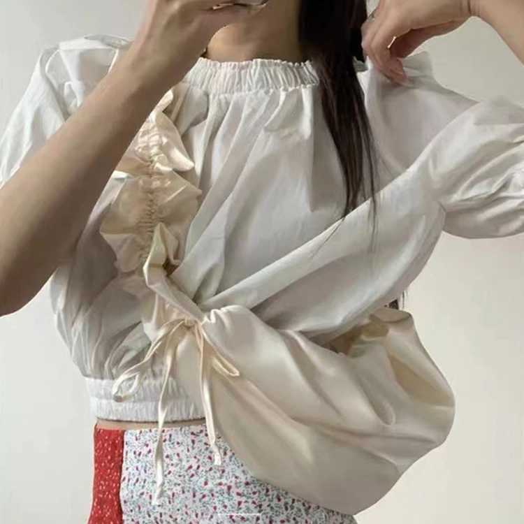Fashion Satins Dumpling Bag Ruched Shoulder Bag Designer Tote Bags for Women Silk Hobo Cloud Crossbody Bags Female Shopper Chic Y250730