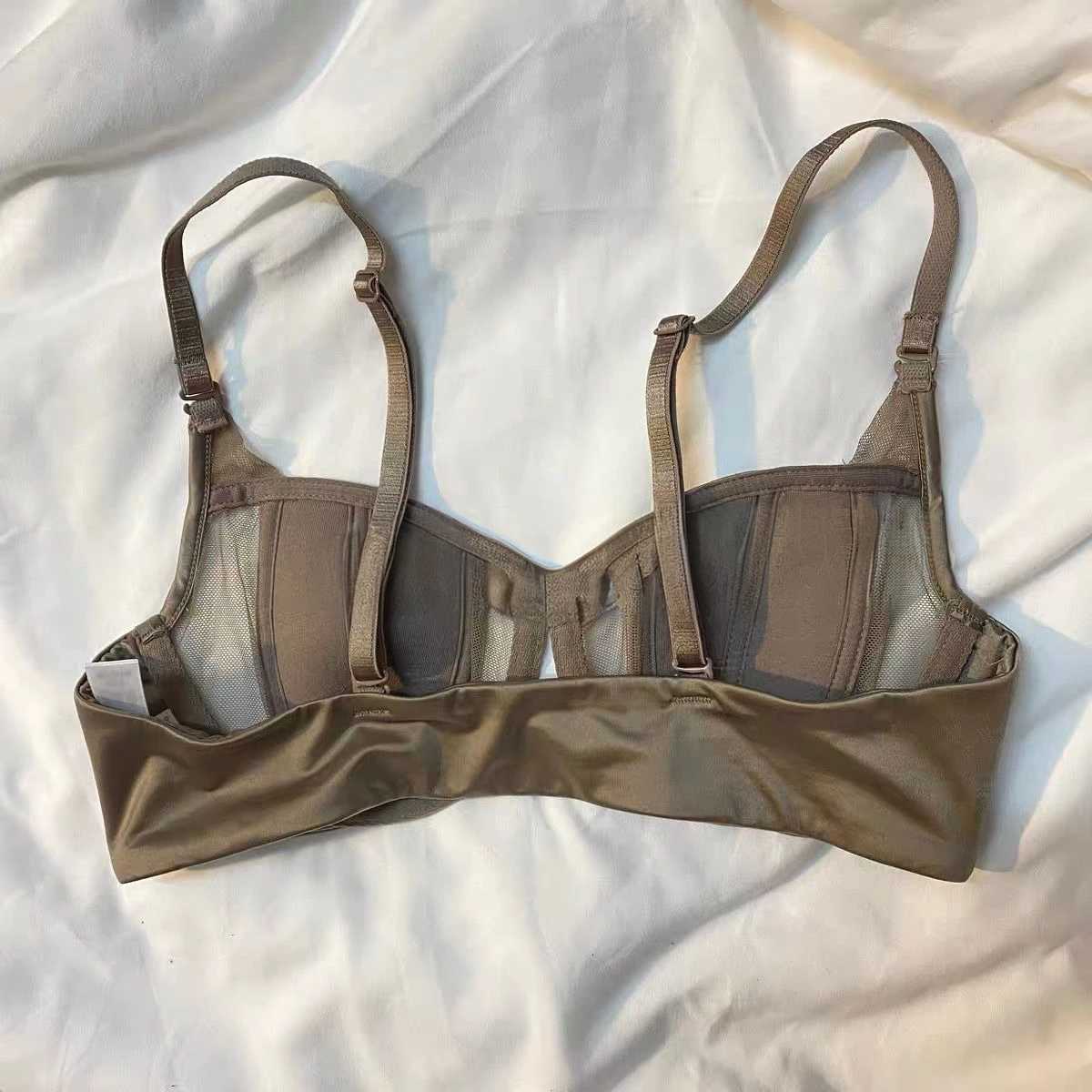 Women Underwear Bra Gather Small Breast and Thin Spring Summer Sexy Bra Front Buckle Solid Color Intimate Clothing Z250730