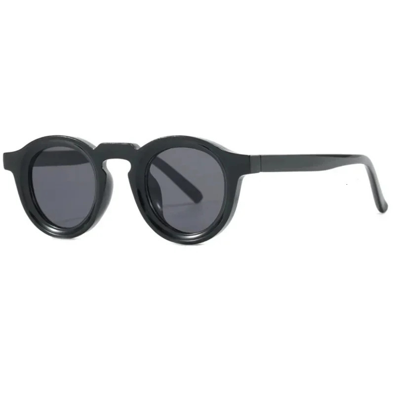 Round Sunglasse Men Punk Shades Retro Trending Sun Glasses Clear Lens Frame UV400 Female 250729