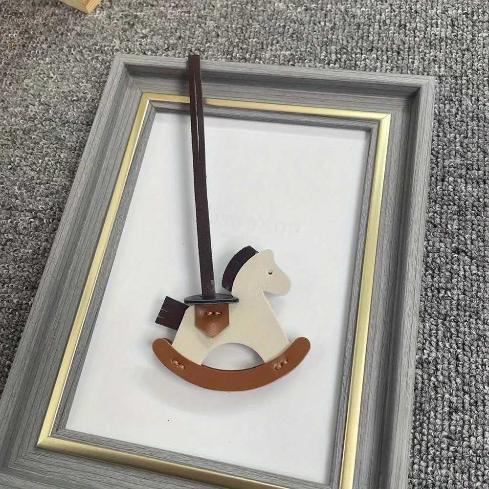 1Pc Cute PU Cartoon Pony Bag Charm Animal Keychain for Women Teen Girls Fashion Accessories DIY Gift for College Students Y250731