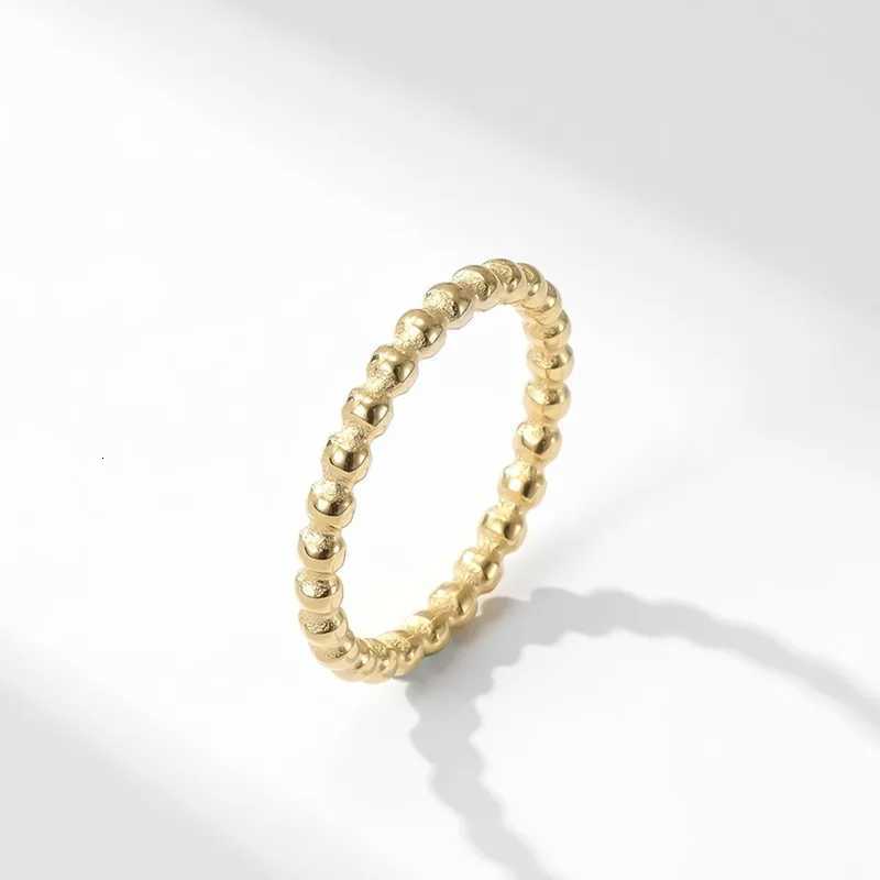 2mm Stainless Steel Stackable Ring Beads Eternity Band for Women Girl Size 5-11 y250730
