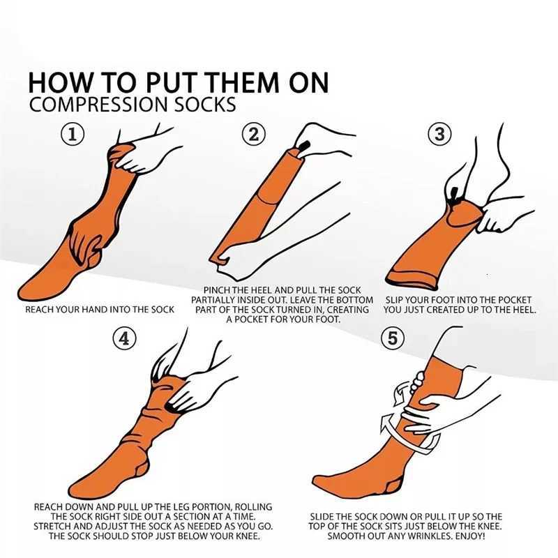 Medical Athletic Compression Socks for Men and Women Diabetes Varicose Veins Sports Socks for Running Cycling Travel Flight Z250731