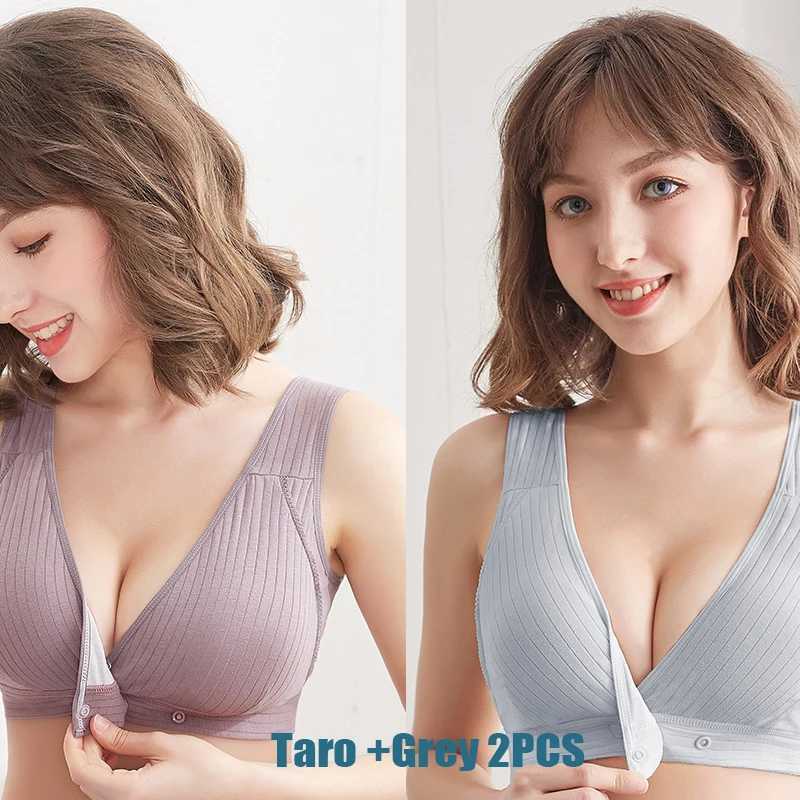 1-2PCS Womens Summer Cotton Thin Clustering Non-Sagging Front-Buckle Bra Comfortable Traceless Vest-Style Womens Underwear Z250730