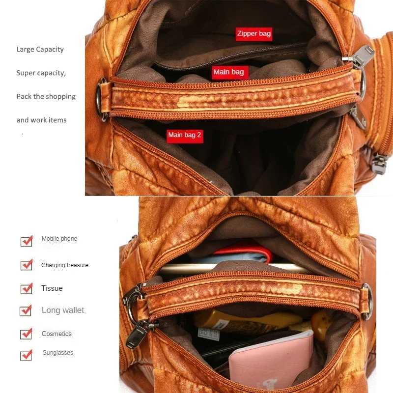 Pu Leather Black Y2k Women Shoulder Bag Vintage Punk Goth Fashion Designer Tote Bag Large Capacity Motorcycle Handbag Y250730