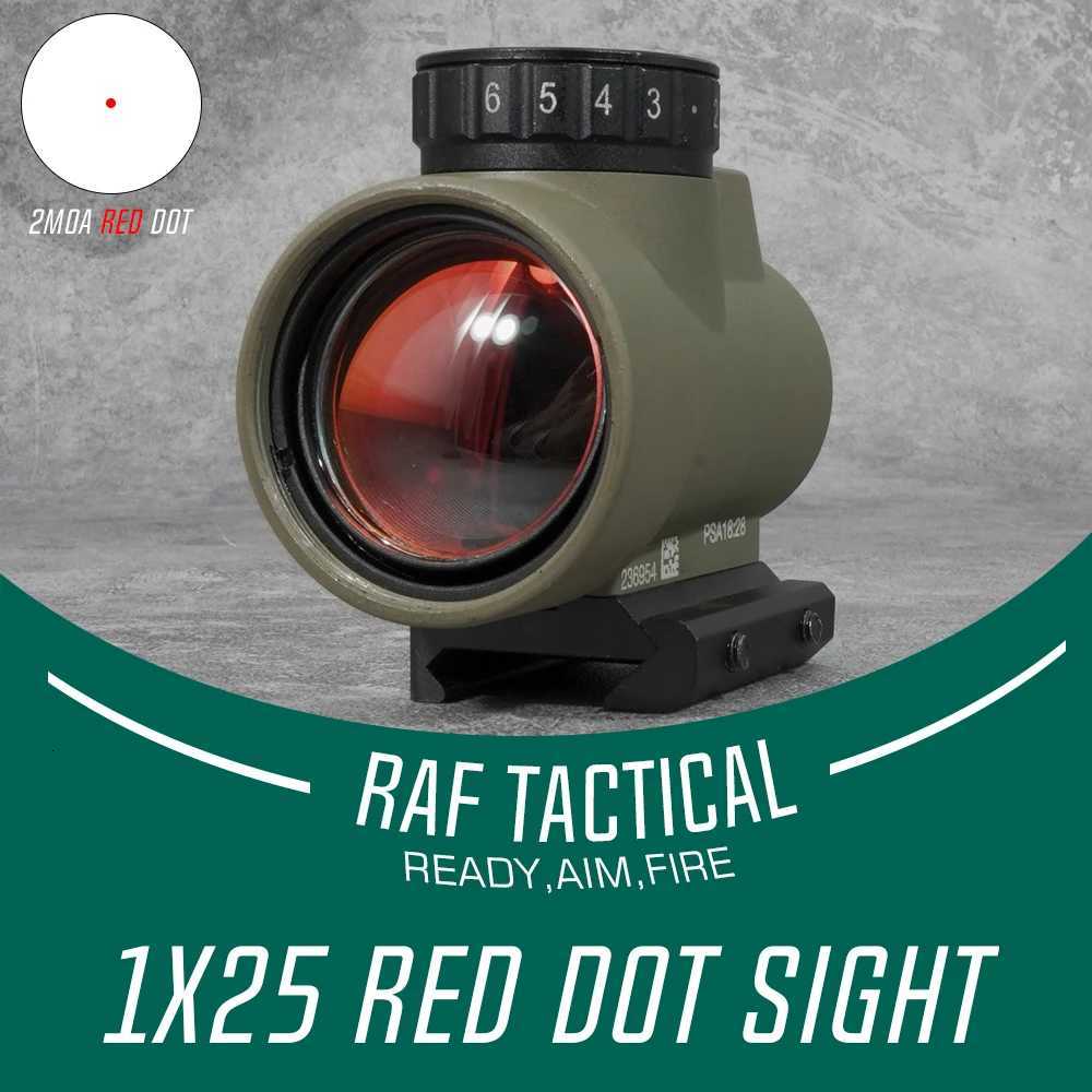 1x25mm Red Dot Sight Riflescope Tactical Miniature with 3D Letter Markings for Airsoft Hunting R250730