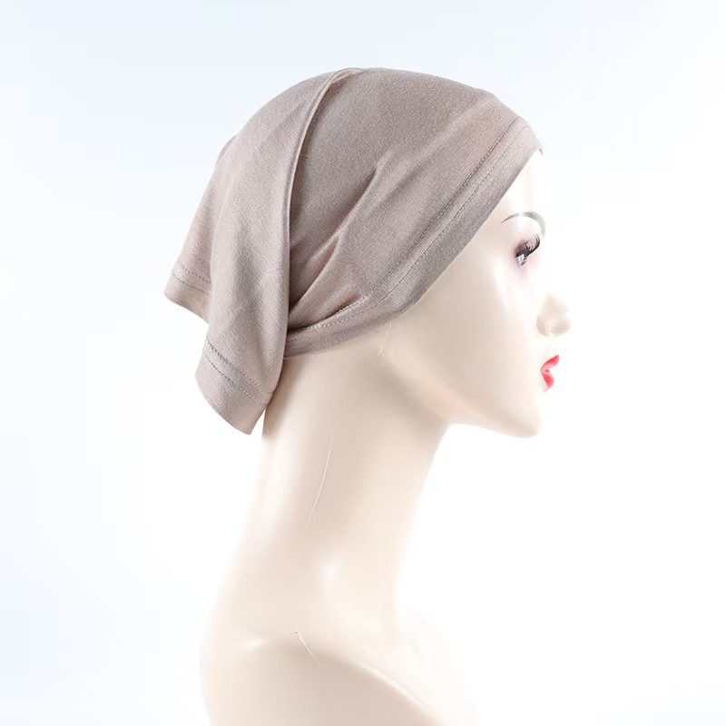 T1356 rayon jersey headscarf bottoming hat elastic mercerized cotton tube