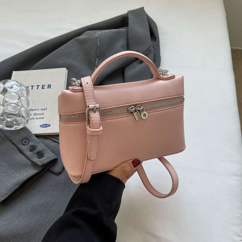 Designer Bag Luxury Bag Korean Fashion Handbag New Simple Candy Color Stylish Small Shoulder Bag Square Textured Casual Crossbody Trendy