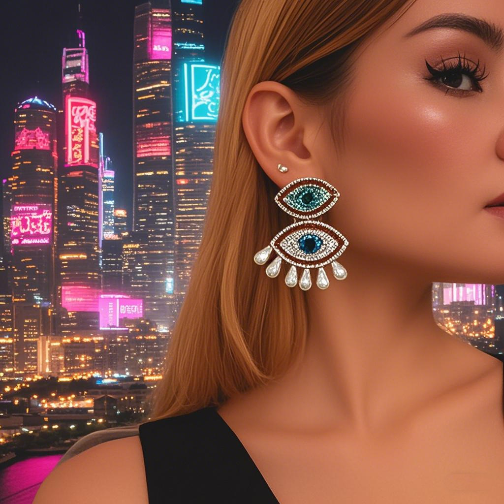 Designer Earrings For Women's Earrings Accessories Ear Cuff Fashionable Luxury Pearl Inlaid Earrings Metal Meometric Cross Earrings AS10