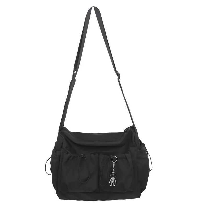 Female Crossbody Bag Canvas Large Capacity Shoulder Bag Women Men Travel School Casual Sport Handbags Fashion Messenger Bag Y250730