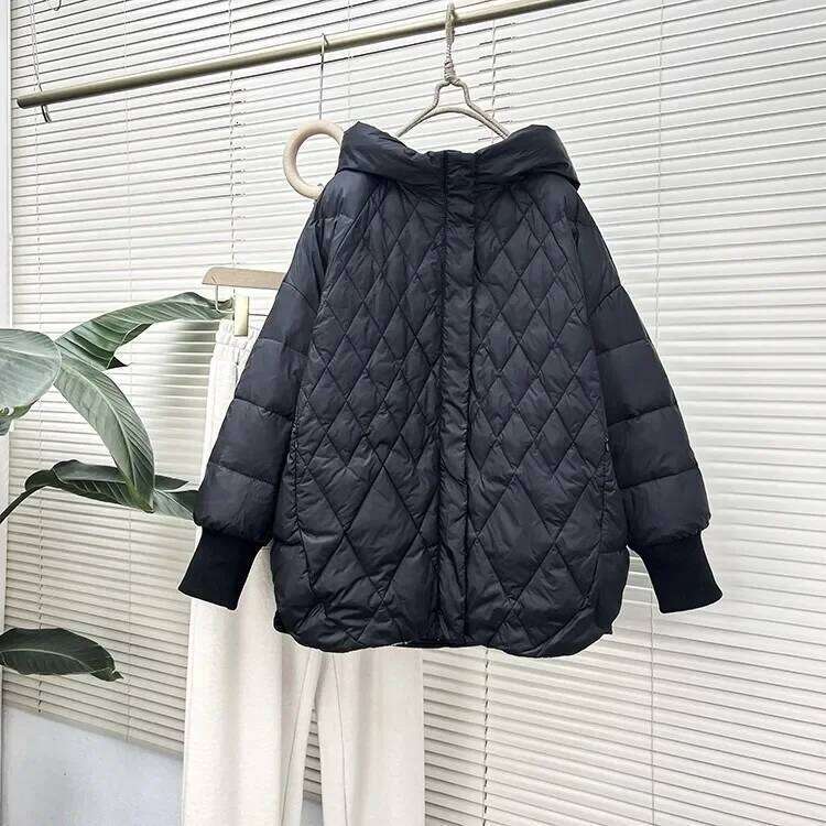 Designer Clothing 2025 Lagabogy 2025 New Autumn Winter Women Hooded Loose 90% White Duck Down Jacket Casual Female Warm Puffer Coat Snow Parkas Outwea