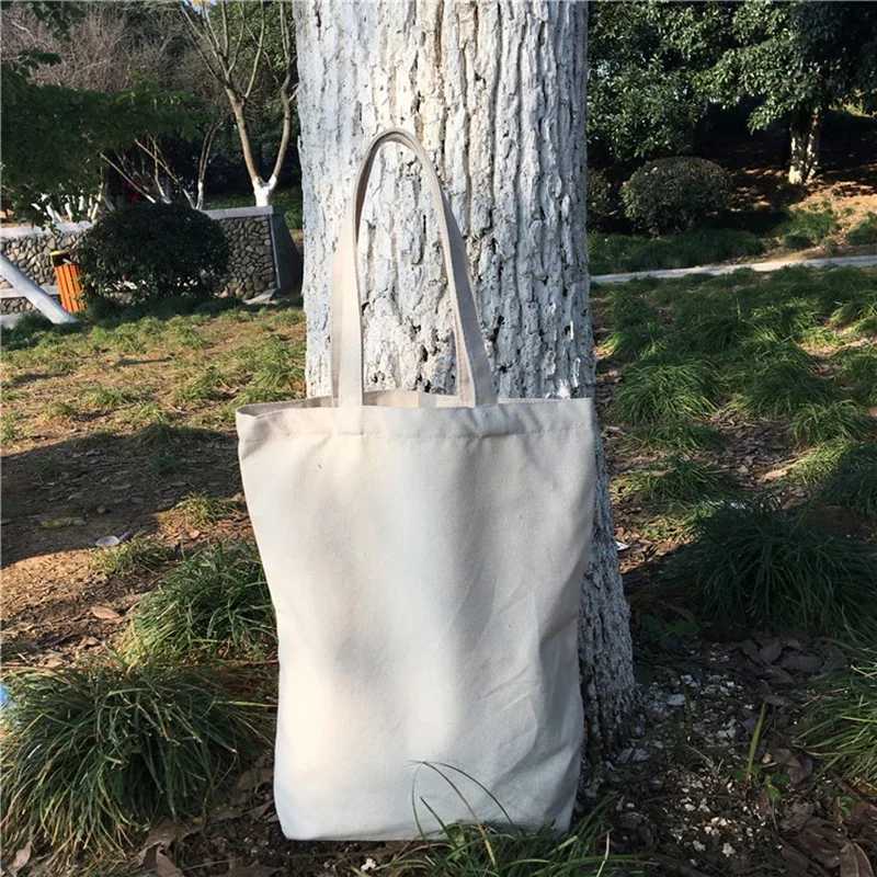 5 pcs Canvas Shopping Bag Foldable Tote Shoulder Travel Beach Casual Bag Eco-friendly G250729