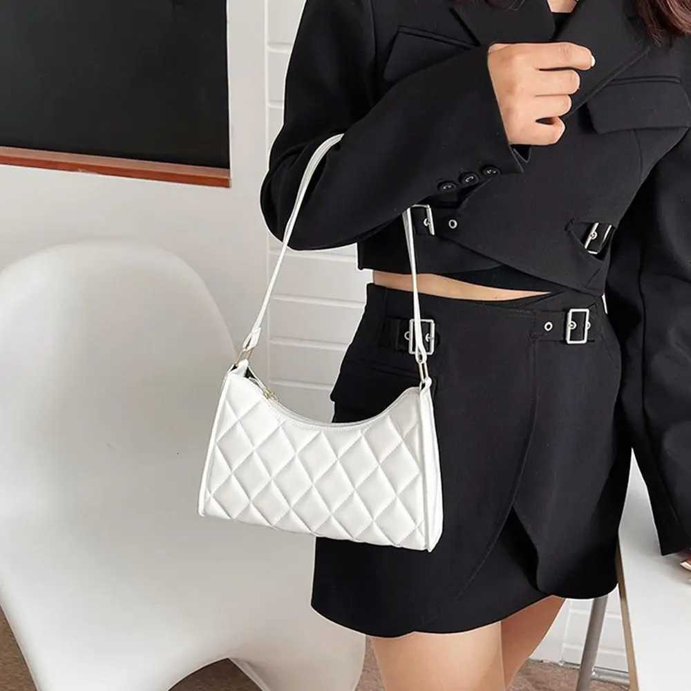 Women Underarm Bag PU Leather Casual Handbags Totes Shoulder Bags Shopper Bag Y250730