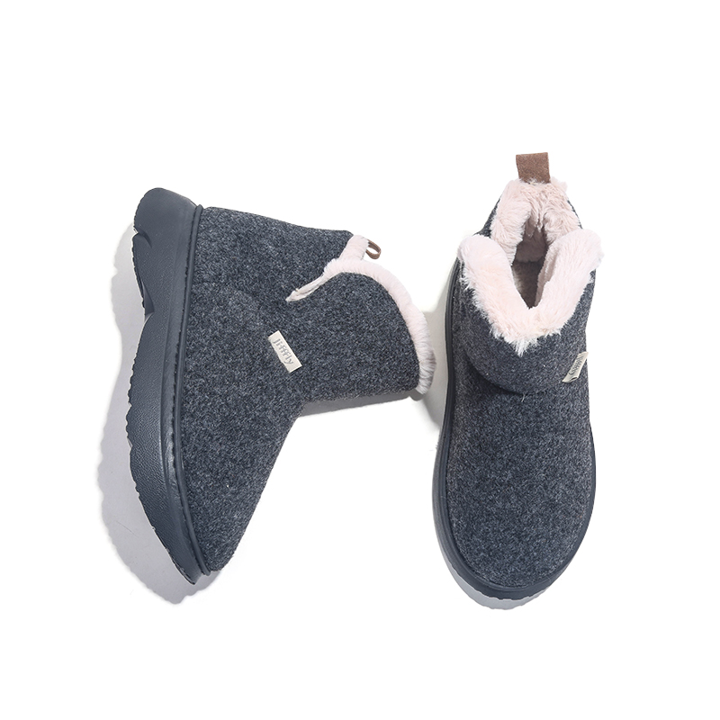 Trendy Plus-Thick Sole Elevated Platform Snow Boot by Jifffly Cozy Cushioned Heel Womens Fashionable Canvas Shoes Seasonal Update 2024/25