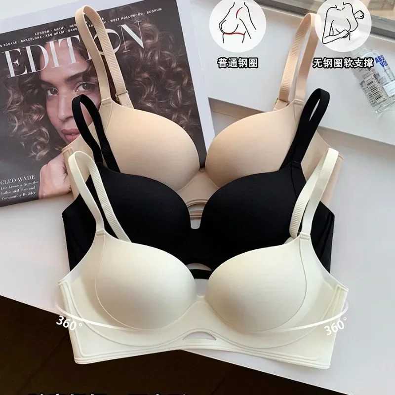 Seamless Underwear Womens Lifting Wireless Top Thin Bottom Thick Breathable Bra Summer Z250730