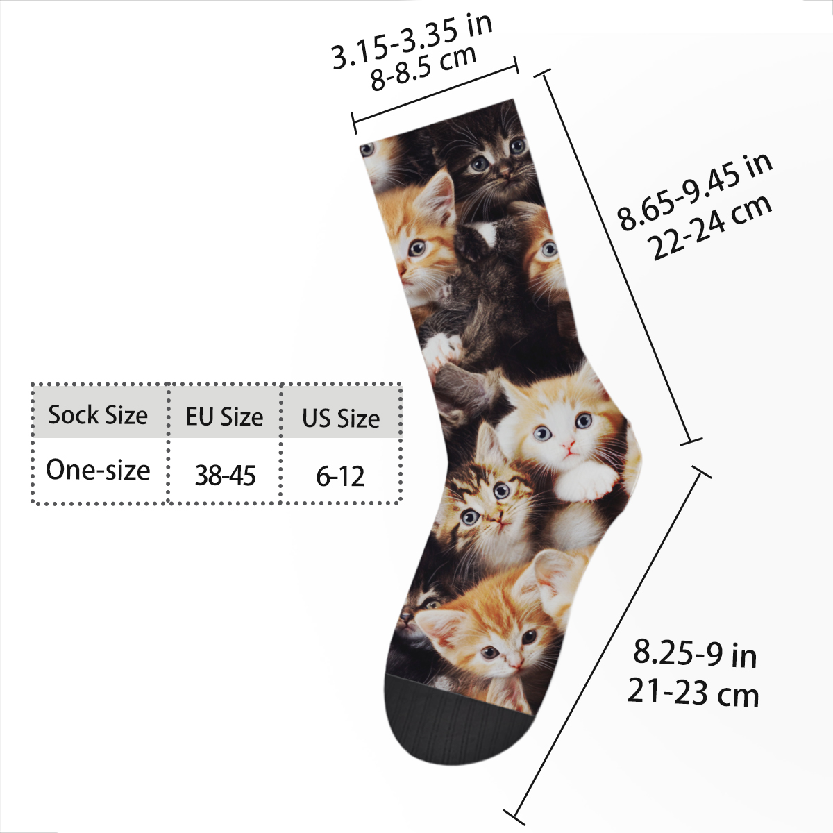 Cute Kitten Collage Unisex Tube Designer Designer Socks C134