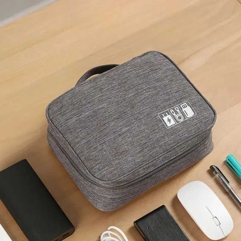 Cable Storage Bag Waterproof Digital Electronic Organizer Portable USB Data Cable Charger Plug Storage Bag Travel Cable Organizer G250729