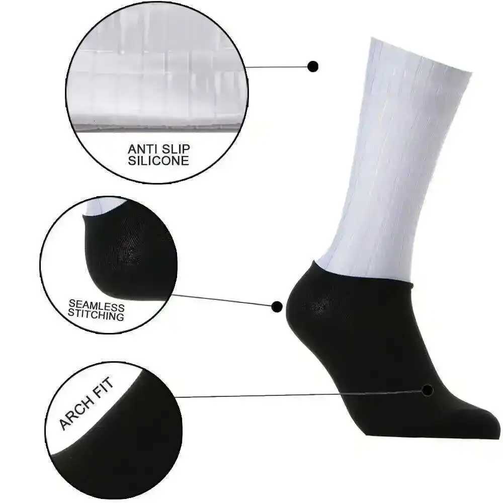 Orange Flame Pattern Sports Socks Cycling Socks Sports Road Bike Socks Z250731